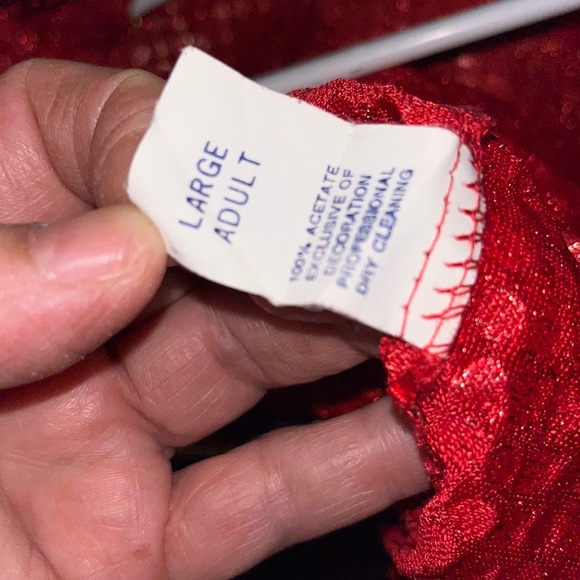 Halloween Ruby Red Sequins 2 piece costume - Picture 6 of 8